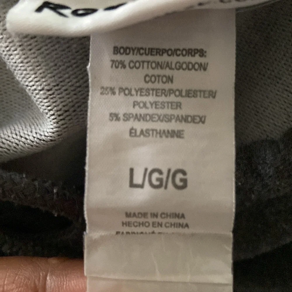 Reebok Women’s Dark Gray Logo High Low Hoodie Size Athleisure Loungewear Size L - Picture 5 of 6